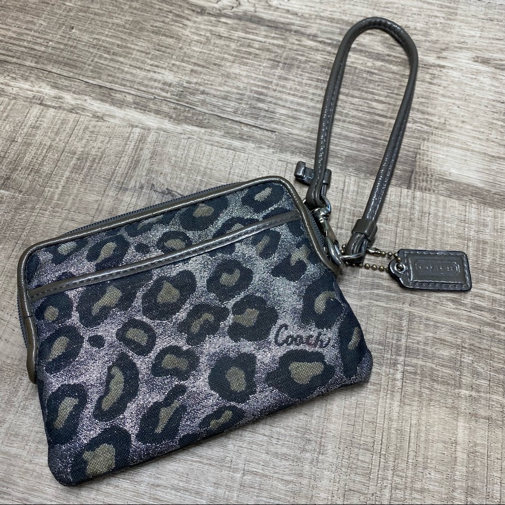 Coach Animal Print Wristlet